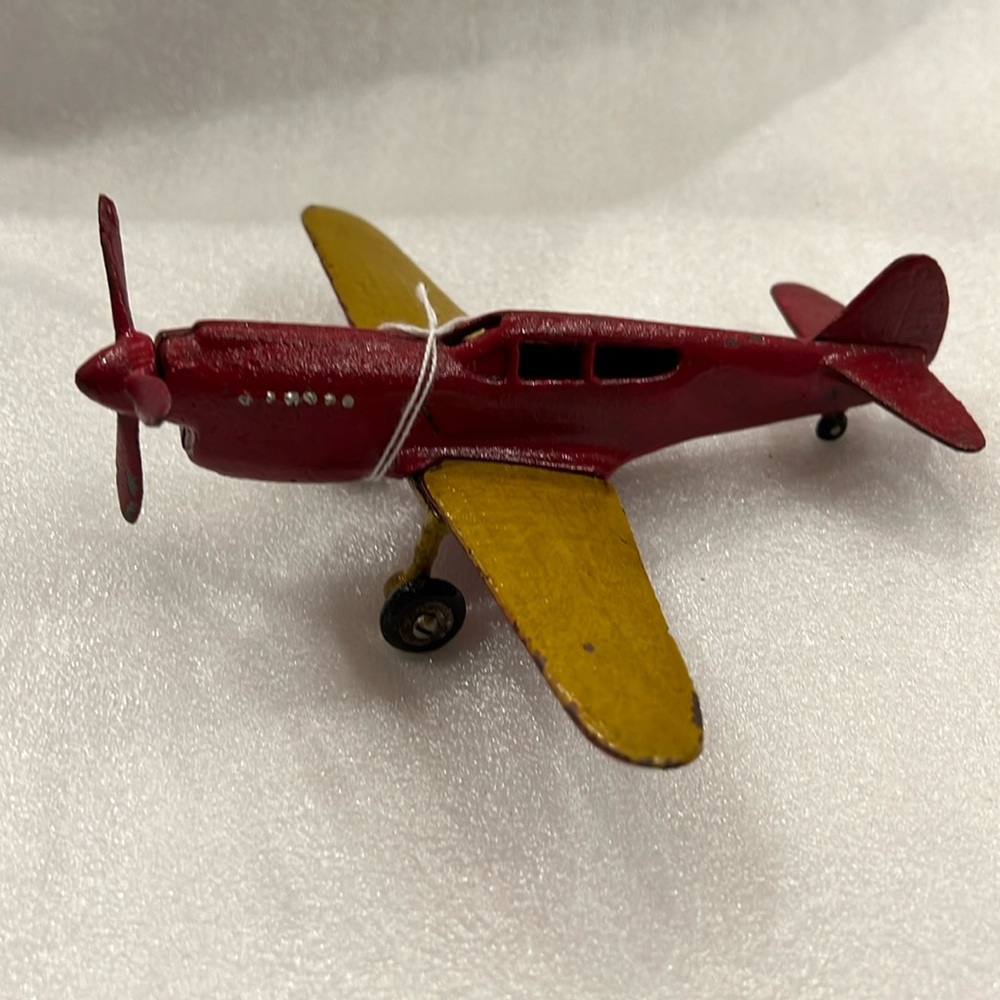 Antique cast iron airplane in very nice shape.